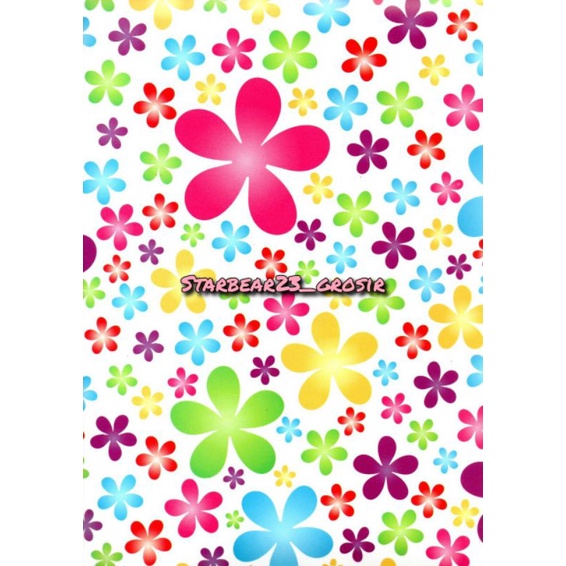 

Kertas kado Glossy Flowers Rainbow