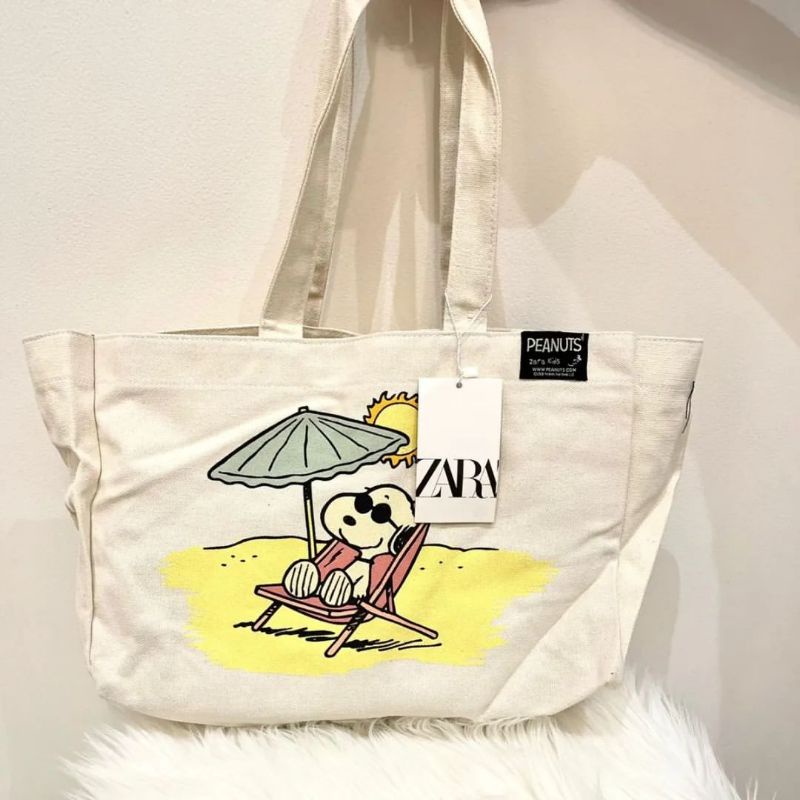 ZRA SNOOPY ® COTTON TOTE BAG