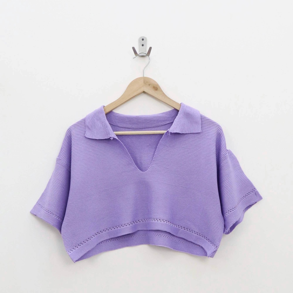 Vaty crop top knit -Thejanclothes