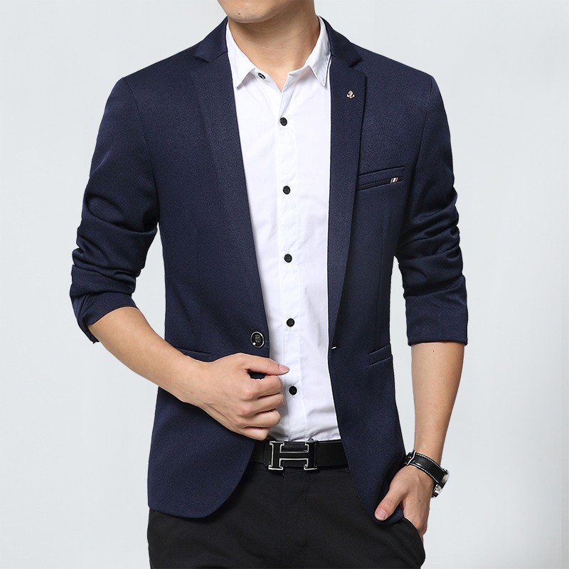 Jas Casual Pria Navy Blue