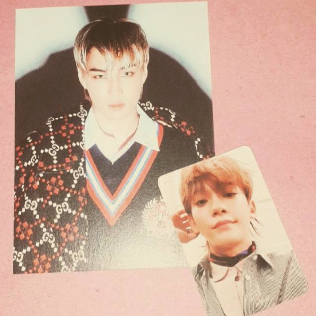 Photocard chen dan postcard kai exo tempo