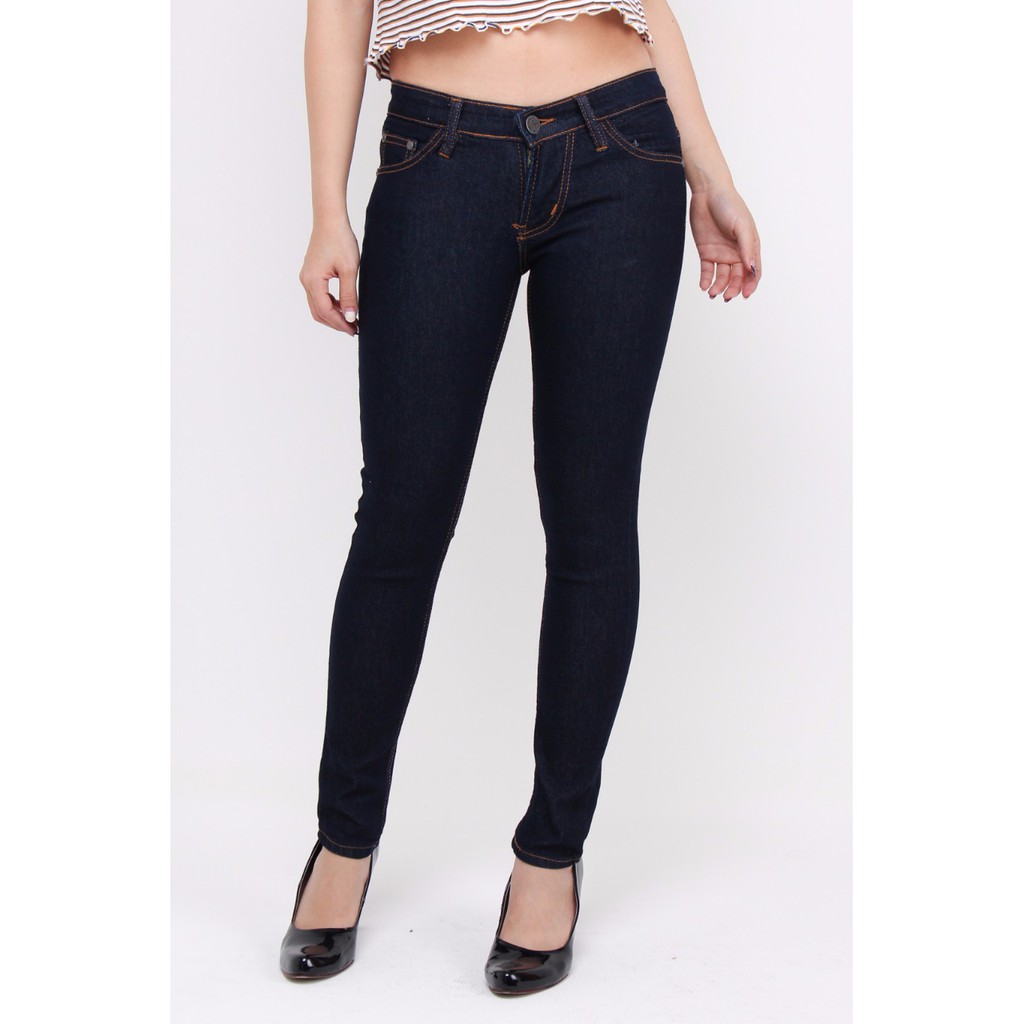 CELANA JEANS WANITA LONG BASIC WOMAN BIGSIZE -SYSCLOTHIER