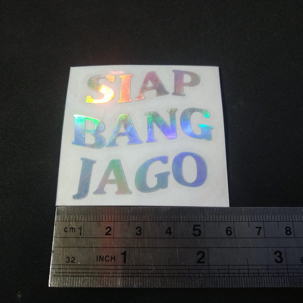 

Cutting Sticker Hologram SIAP BANG JAGO Ukuran kecil 5x5cm