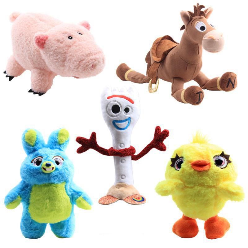 [Ready Stock] Cartoon Toy Story 4 Ducky Bunny Pink Pig Stuffed Doll Soft Plush Toy Kids Gift