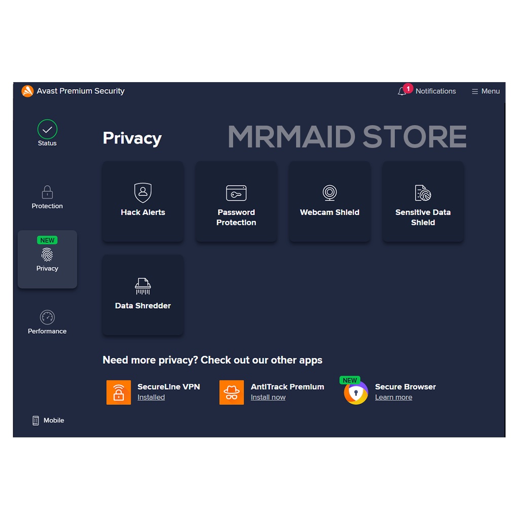 Antivirus Avast Premium Security Ultimate Suite - ORIGINAL