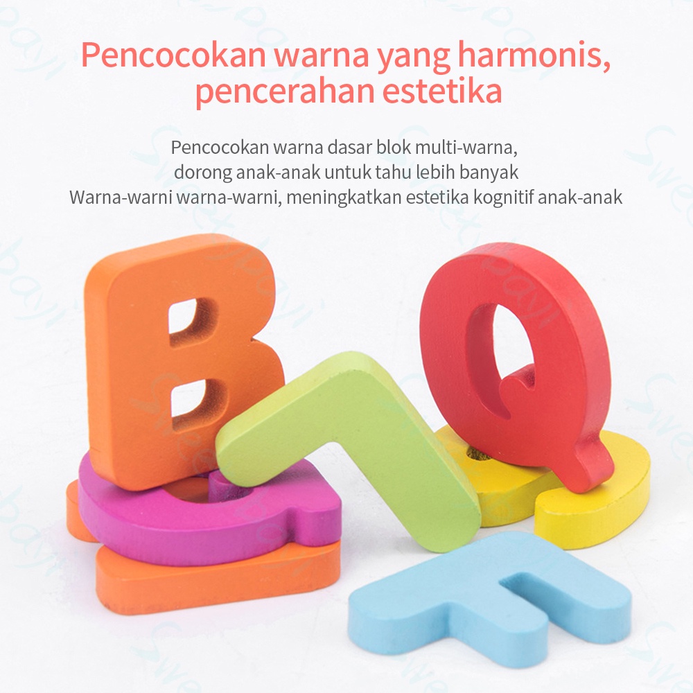 Kyopta  Mainan edukasi anak jigsaw puzzle wooden toys