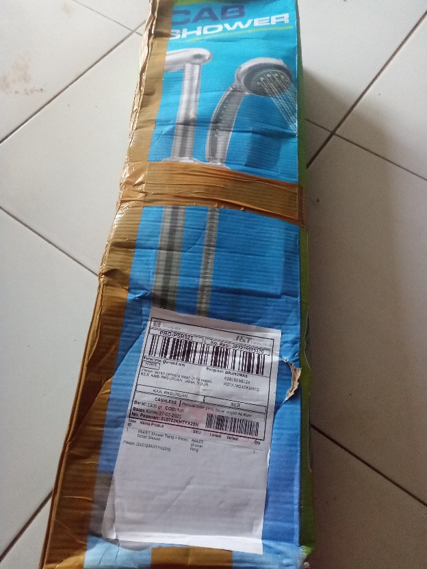 Paket Shower Tiang + Keran Dobel Shower