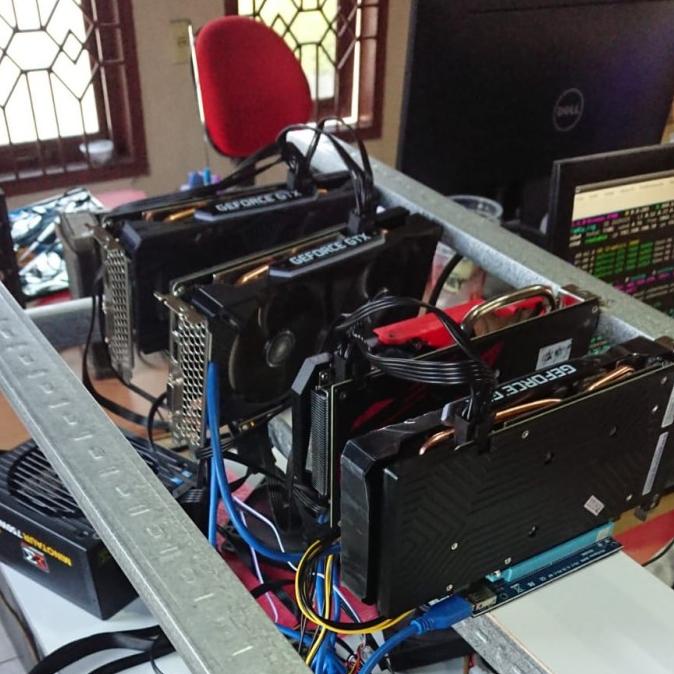 Paket Hemat Rig Mining 4 Gpu Gtx 1660 Super (Settingan Beres)