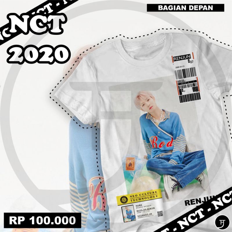 Kaos Desain NCT 2020 'Renjun'