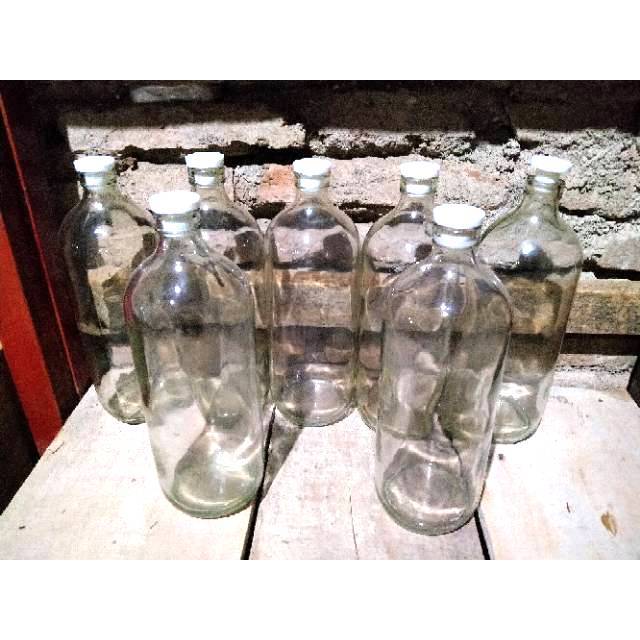 Botol Bensin Kaca 1 Liter