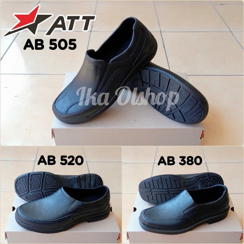 Sepatu Pantofel Karet Untuk Kerja ATT AB 505, AB 520, AB 380 Hitam