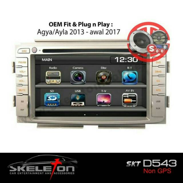 Double Din OEM Agya Ayla by Skeleton
