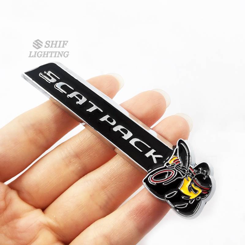 1 x Metal 6.4L SCATPACK BEE Logo Car Auto Decorative Emblem Badge Sticker Decal for Chevrolet Cruze