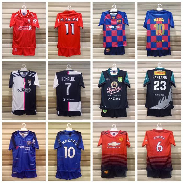 Terlaku Setelan Bola Anak / Jersey Bola Anak Setelan / Jersey Bola Anak Anak