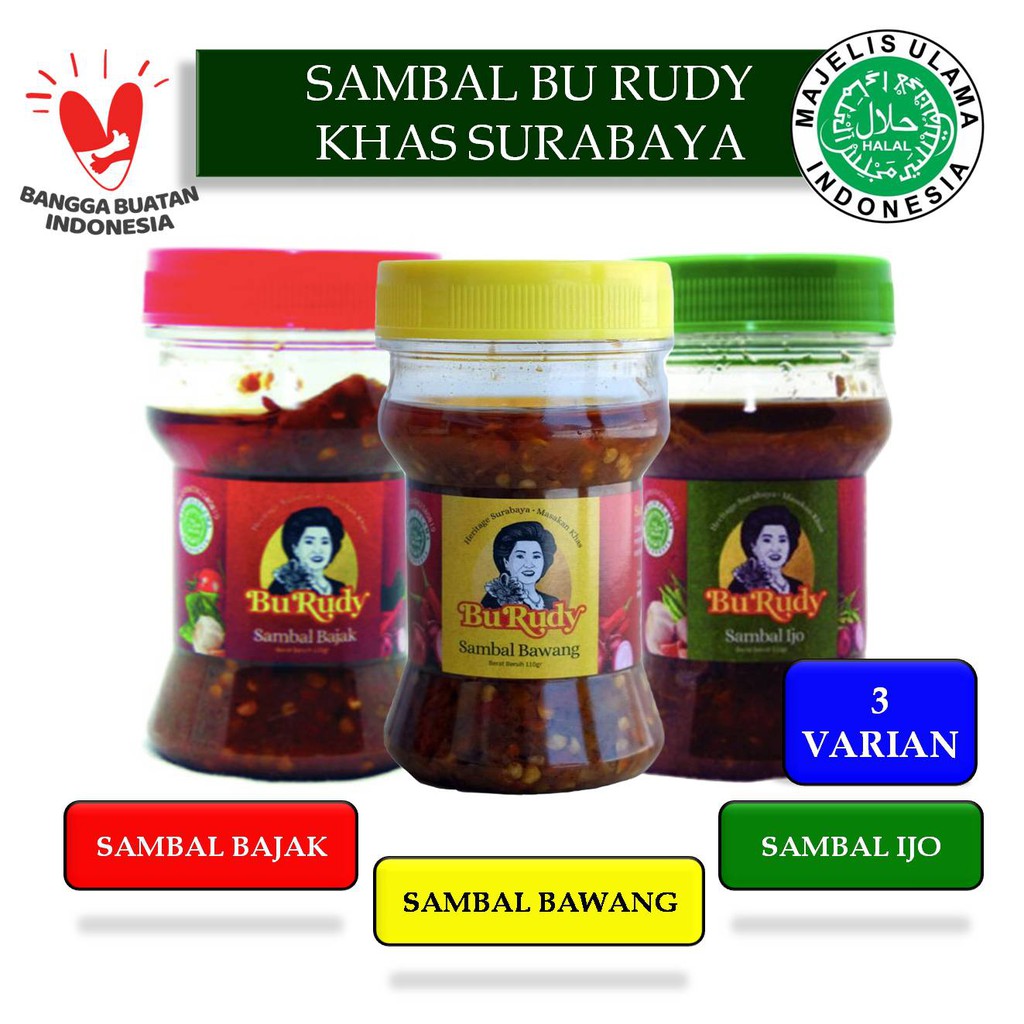 

Sambal Bu Rudy Paket 3 Varian