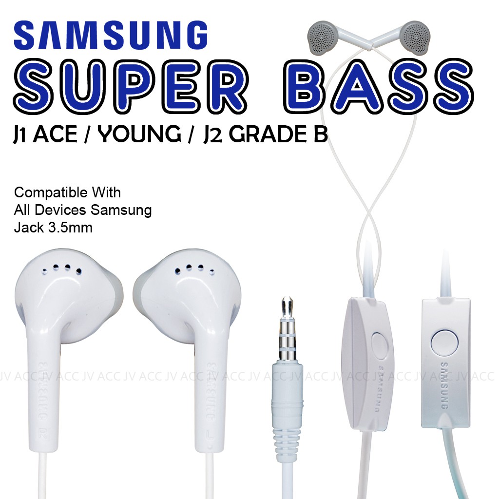 HANDSFREE ORIGINAL SAMSUNG J1 ACE/YOUNG/J2 GRADE B