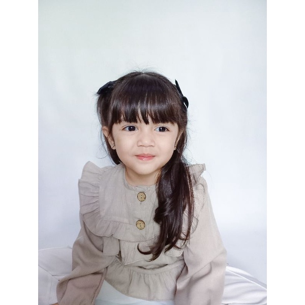 BABYNHA Blouse Anak Baju Atasan Anak Perempuan Tangan Panjang Usia 1-8 Tahun/Mecca Blouse