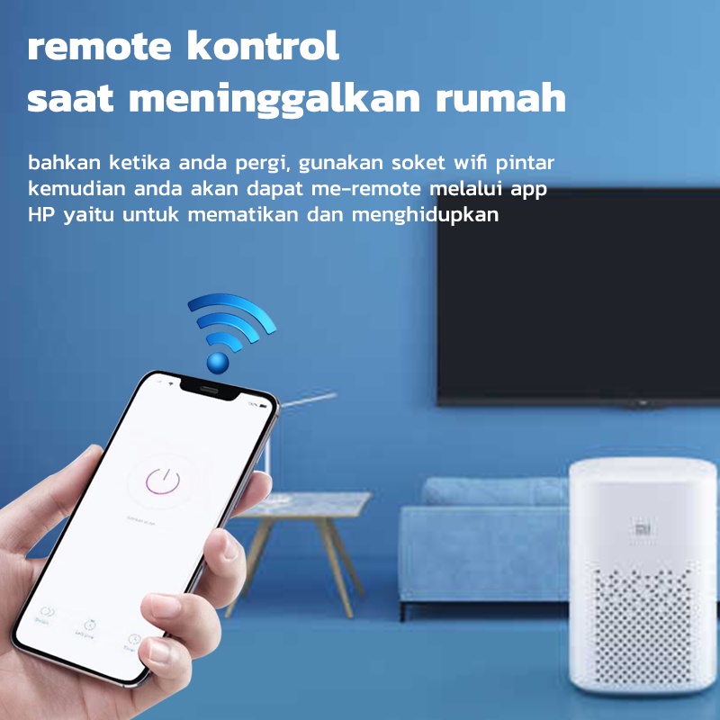 Kadonio WiFi Smart Plug Socket 16A Stop Kontak Colokan stop kontak timer