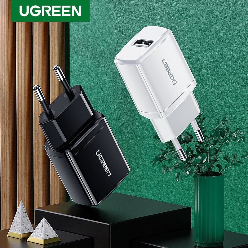 【Stok Produk di Indonesia】Ugreen Kepala Charger USB 5V 2.1A Fast Charging Untuk iPhone X 8 7 iPad Samsung S9 Xiaomi Mi 8