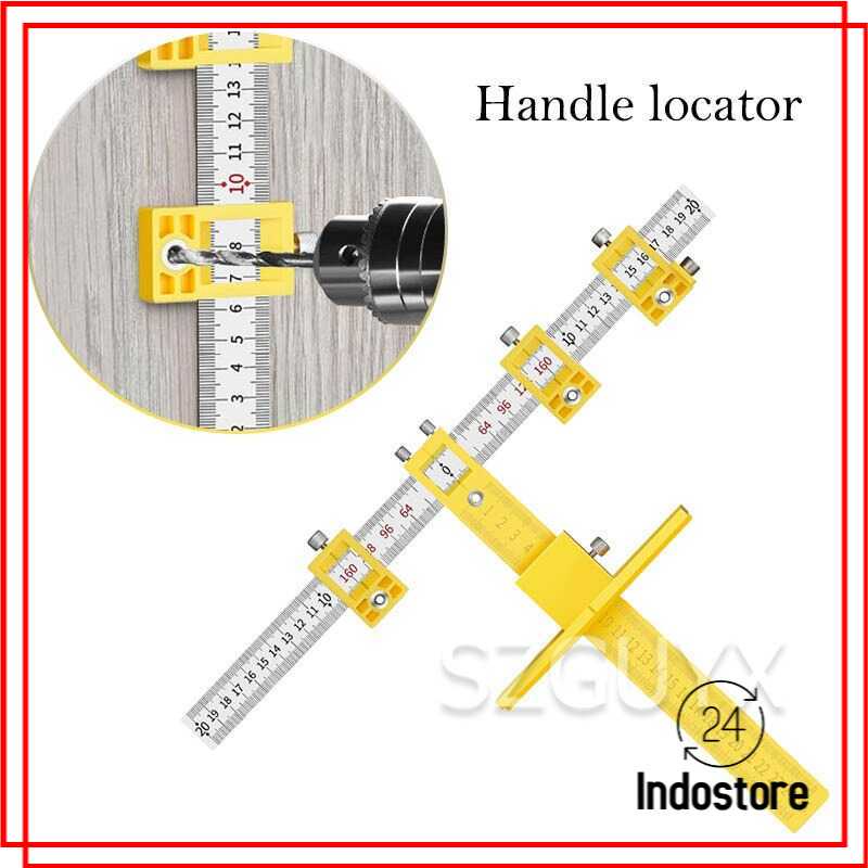 

Alloet Penggaris Alat Ukur Bor Woodworking Drilling Aid Tool - M138