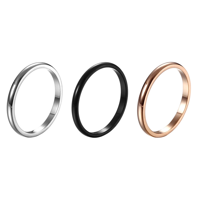 Cod Ring Titanium Steel 18k Anti Fade Korean Style For Men/Women/Couple