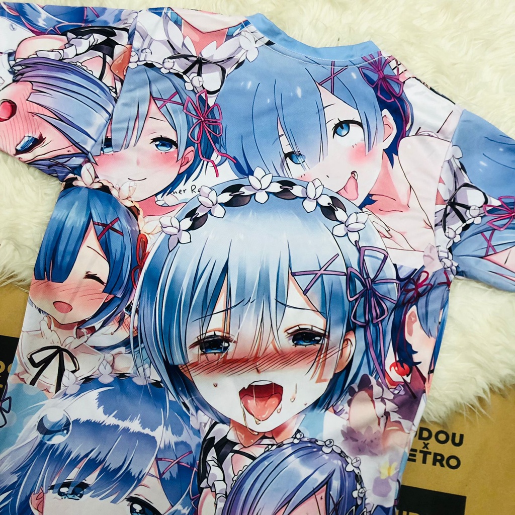 Tshirt Ahegao Rem Anime Manga Re Zero Dryfit Premium