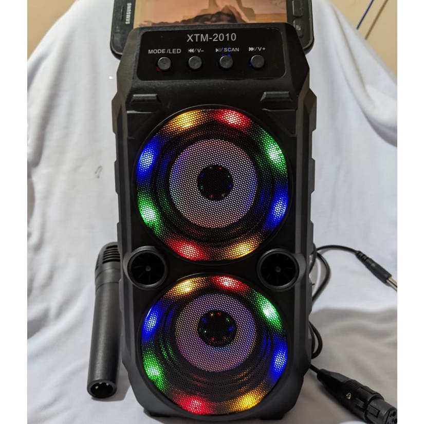 Speaker Bluetooth XTM2010 DUAL LED KIMISO 3381 S288 SQRS003 KTX1222 SQRS2009 NOX501 KARAOKE GRATIS M