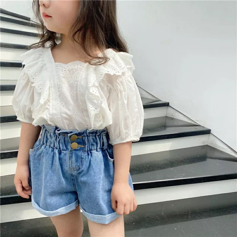 HOTPANTS JEANS LOLLY/CELANA PENDEK JEANS ANAK PEREMPUAN/CELANA ANAK