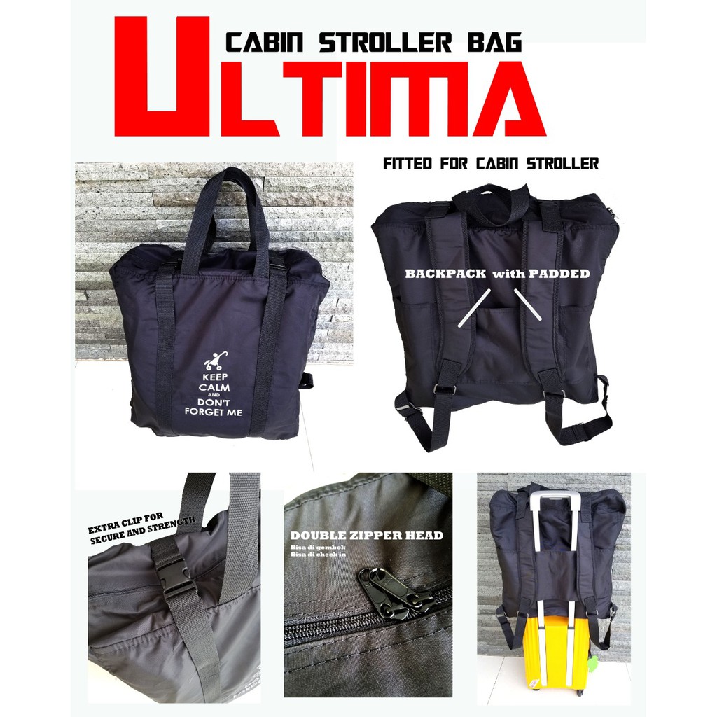 Ultima travel backpack untuk cabin stroller YOYO SILVERCROSS ELLE COCOLATTE