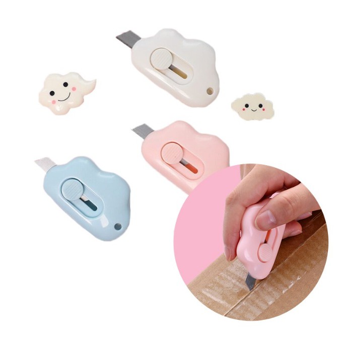 

NunuLisaTan - IMPORT cutter kecil travel lucu love mini small knife office travel