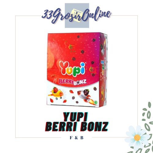 

Yupi Yuppy Berri Bonz / 1 box isi 24 pcs / 350 gram / Snack