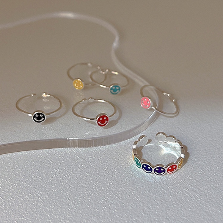 Cincin Model Terbuka Bahan Sterling Silver 925 Gaya Simple Untuk Wanita