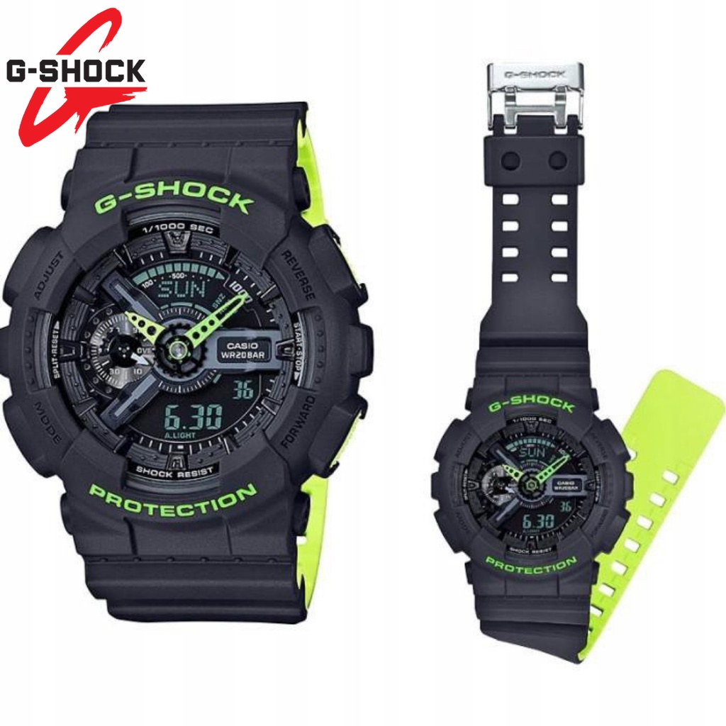 Casio G-shock GA110 / Gshock GA110 Water Resistant Fullset - OREN GREY