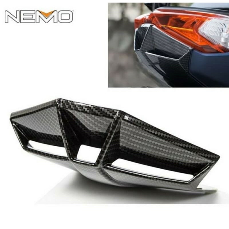 Cover Tutup Bawah Lampu Belakang Nmax New 2020-2021 Carbon Nemo