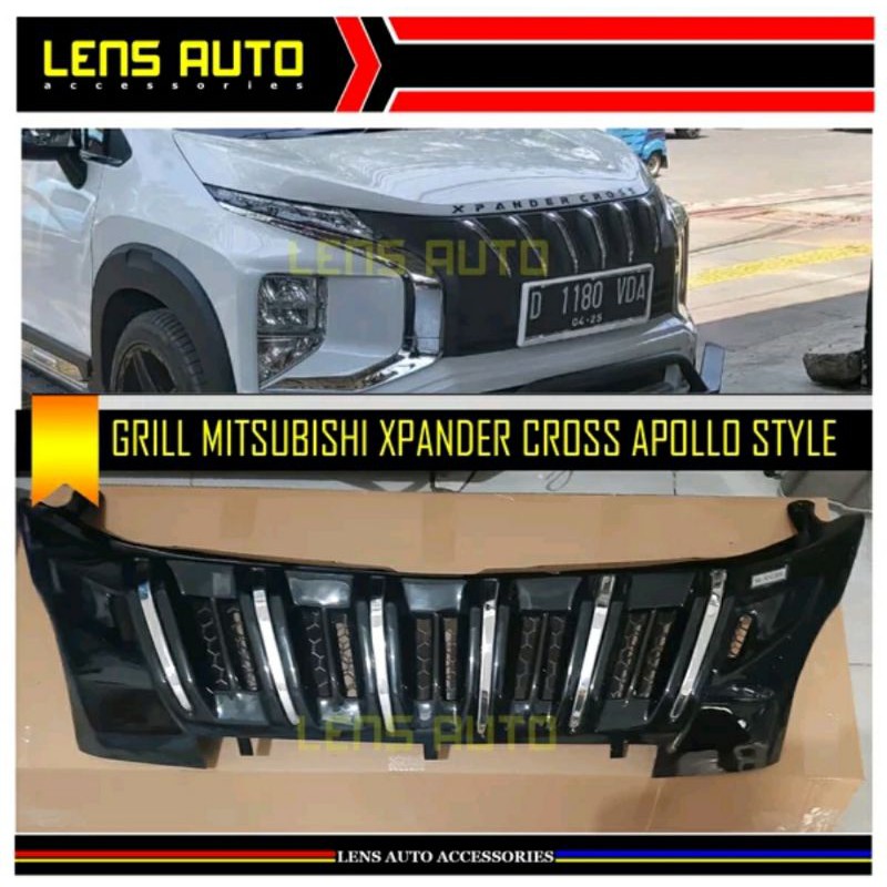 GRILL MITSUBISHI XPANDER CROSS APOLLO - GRILL XPANDER CROSS BLACK PANTHER