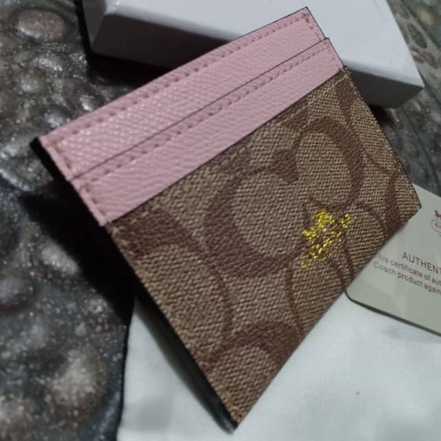 CARD HOLDER COACH / Dompet kartu Mirror auntentik original