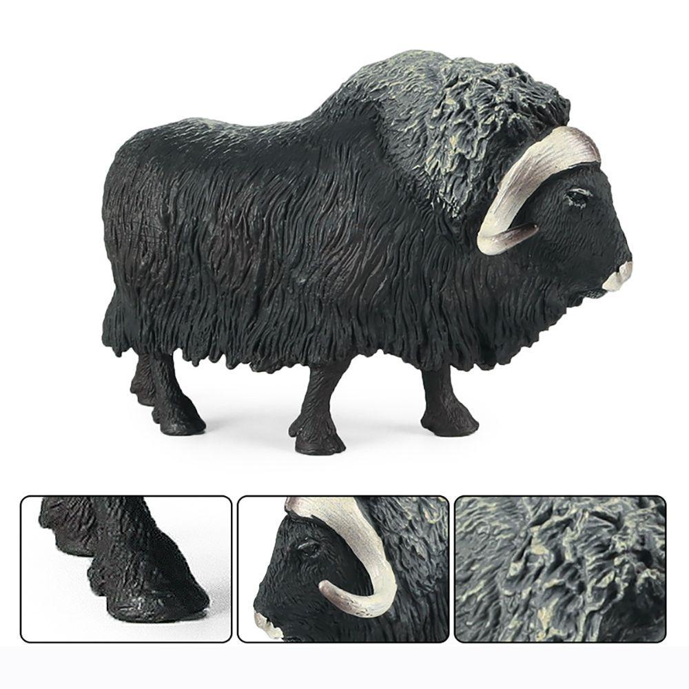 R-flower Musk-ox Model Hewan / Bunga Untuk Edukasi Dini Anak