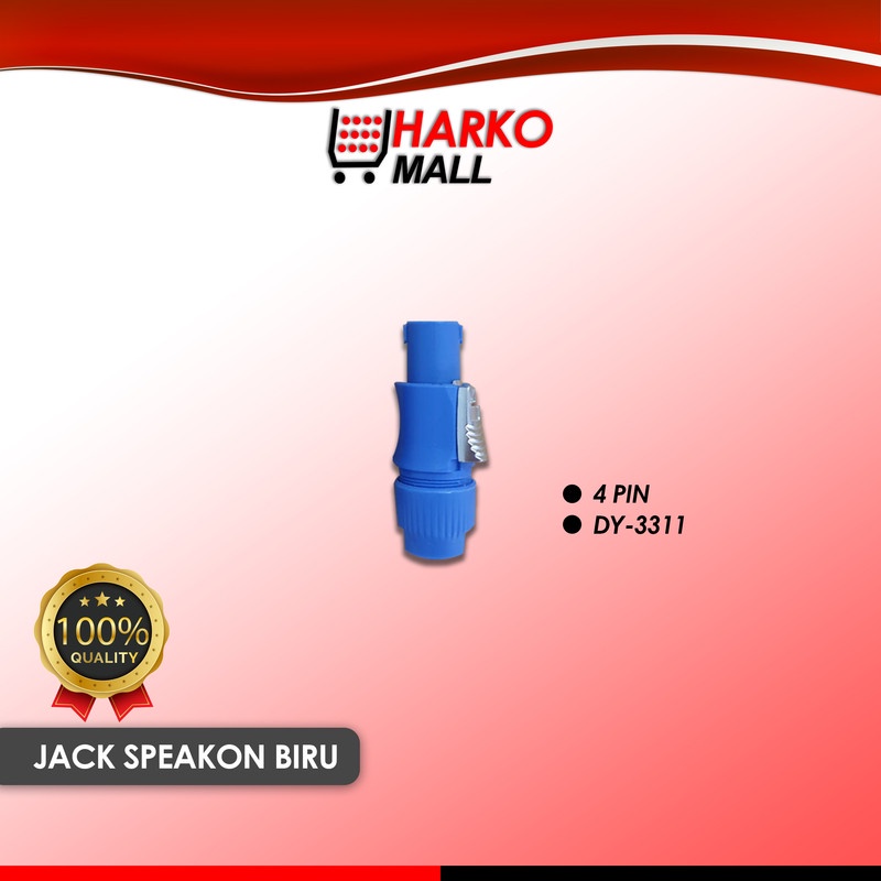 Jack Speakon MALE 4 PIN DY-3311