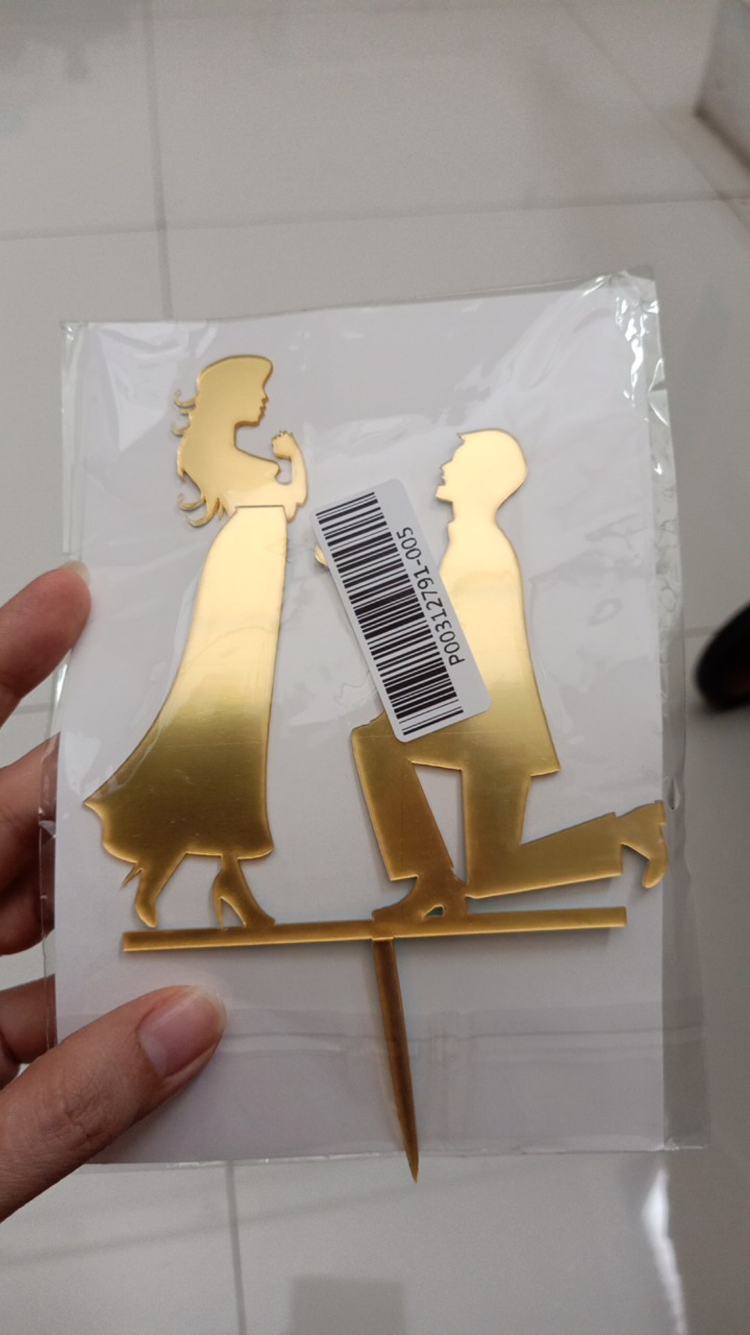 【cake Topper】topper Kue Desain Bride Groom Mr Mrs Bahan Akrilik Untuk Dekorasi Pesta Pernikahan