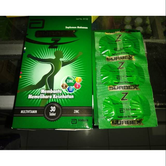 SURBEX Z TABLET VITAMIN DAYA TAHAN TUBUH PER STRIP ISI 6 BIJIr