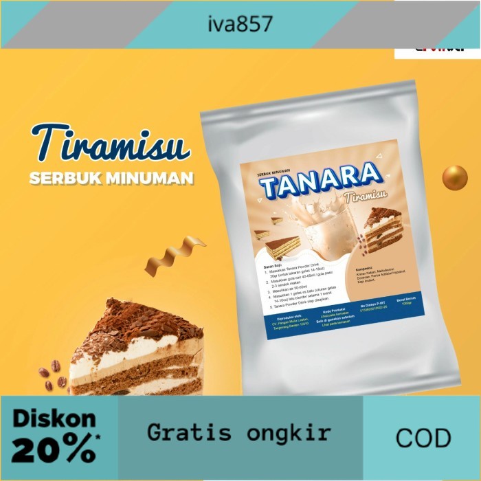 

PROMO Bubuk Tiramisu 1kg - Minuman Bubble Drink Aneka Rasa - Bandar Powder GRATIS ONGKIR