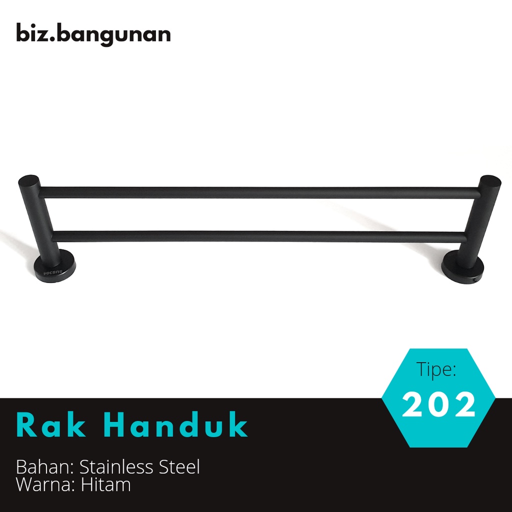 GANTUNGAN BAJU STAINLESS 202 - HANDUK KAMAR MANDI