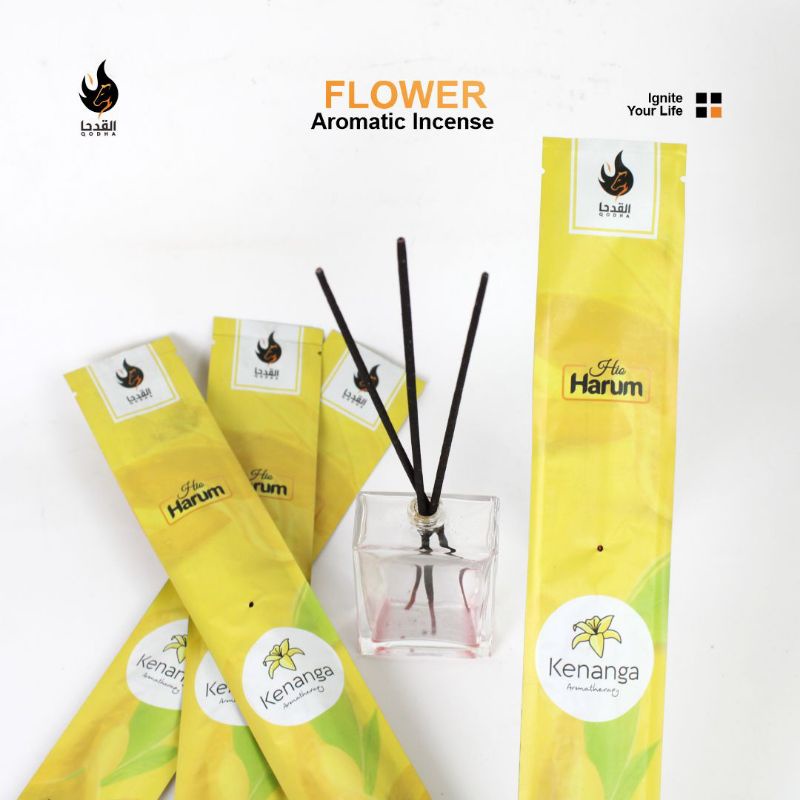 Bukhur Buhur Dupa Lidi Stick Aromaterapi QODHA Hio Harum Isi 20 Sticks Aroma KENANGA