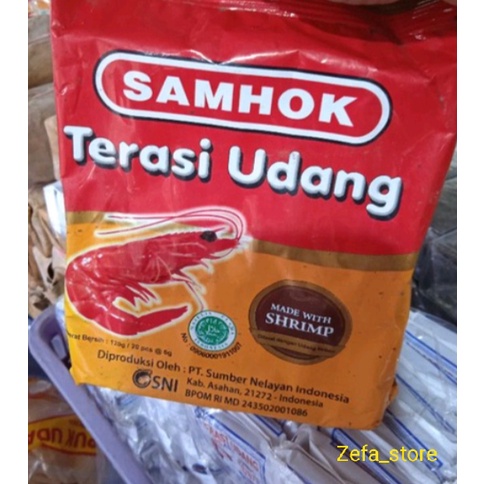 

Terasi udang samhok isi 20(120g)