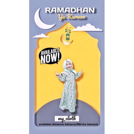 gamis anak kerah korea