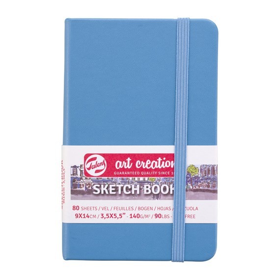 

(BISA COD) Talens Art Creation Hardback Sketchbook Colour 140gsm - Lake Blue, 9x14cm