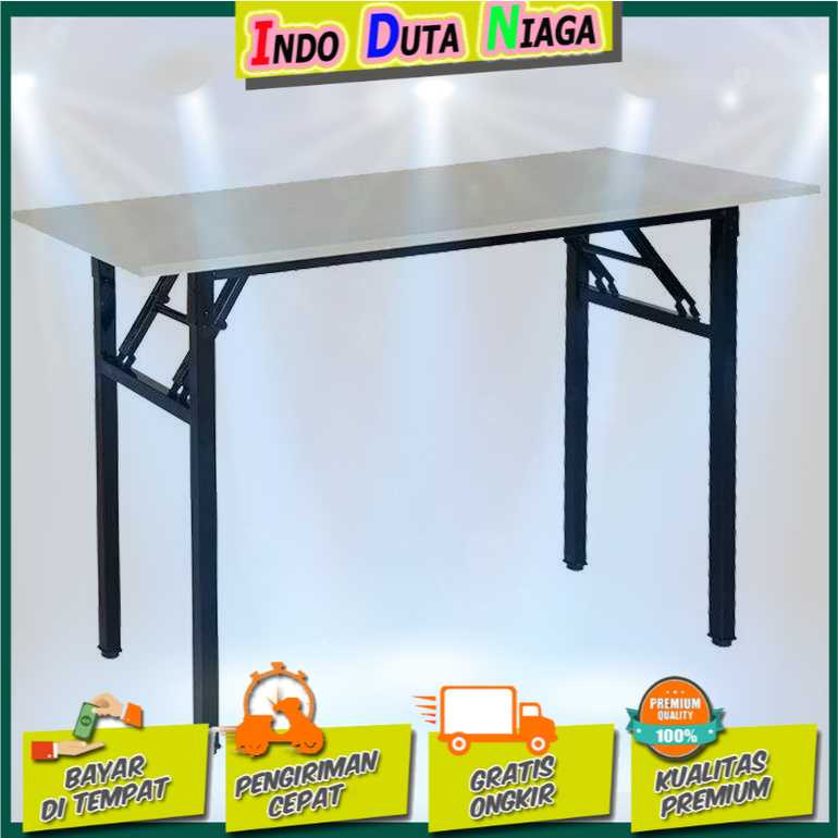 IDN TECH - TaffHOME Meja Kayu Belajar Laptop Foldable Desk 120x40CM - M024524