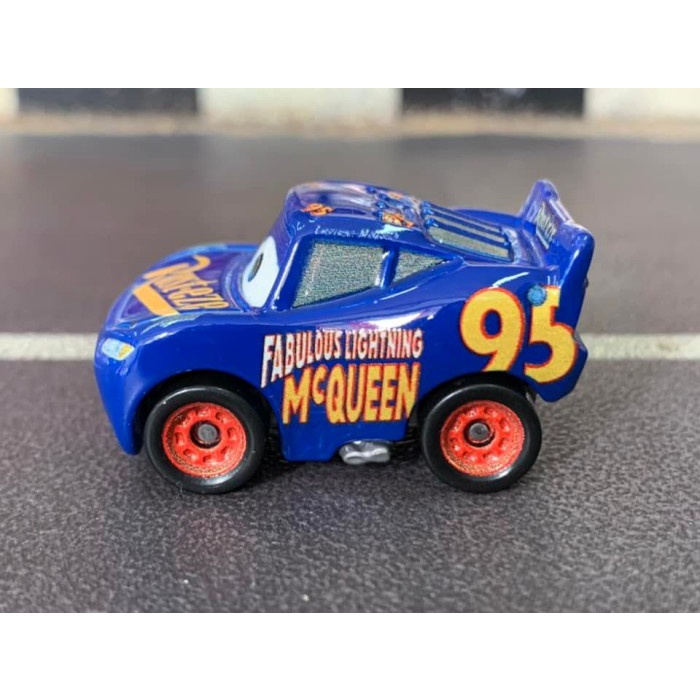 Disney Pixar Cars Mini Racers Fabulous Mcqueen Loose Pack - 4 cm