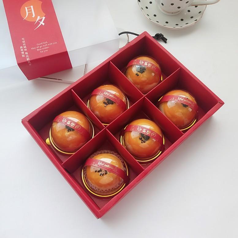 

Ready Mooncake box 6 75gr transparan brown / Red Mcb Brown/Red 6 75gr dus mooncake packaging kue bulan Kualitas Terjamin