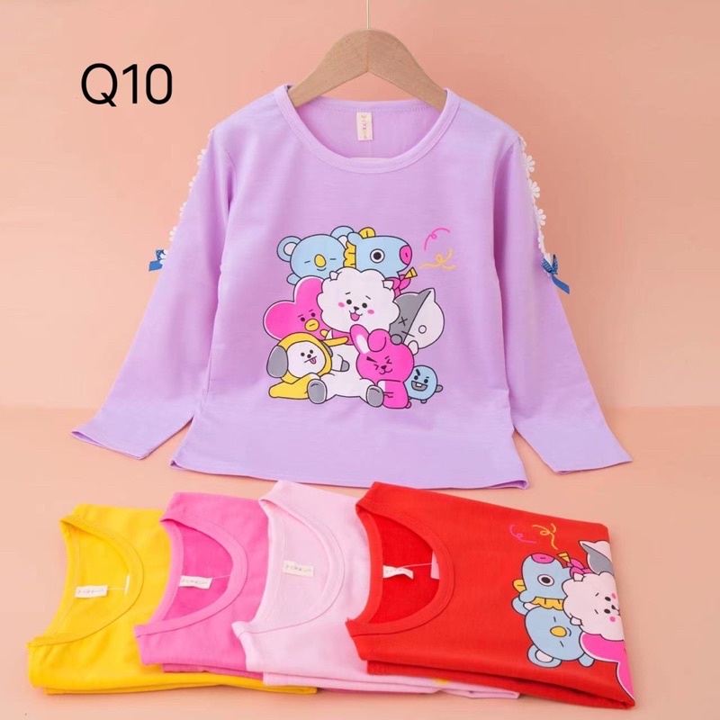 NazwaAllShop/Detail Produk Kaos panjang Anak Anak perempuan/Atasan Anak Balita Wanita/Karakter#COD